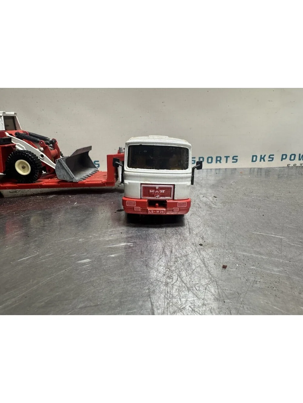Vintage Siku 2125 Man Truck Low Loader Flatbed and Zettelmyer Shovel Truck 09304